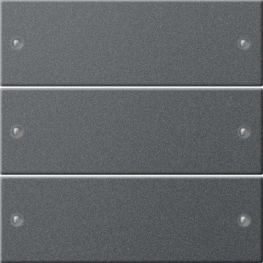 Gira S-55 Антрацит Комплект клавиш 3-местный