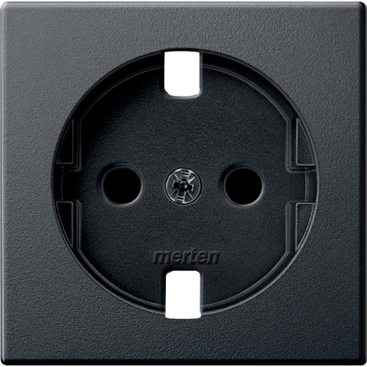 Schneider Electric Merten SM Антрацит Центральная плата для мех.розетки SCHUKO б/ус. Защиты