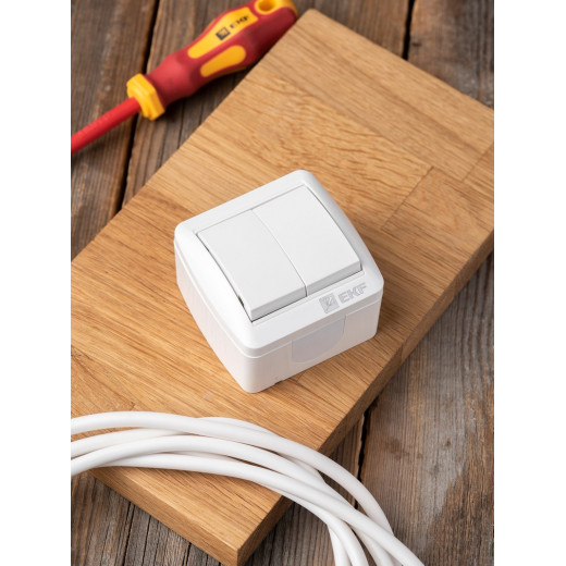 EKF PROxima Владивосток Выключатель 2-кл. 10А IP54 сер.