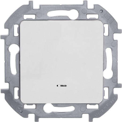 Legrand/Daccord INSPIRIA Белый Переключатель одноклавишный с подсветкой/индикацией 10 AX - 250 В