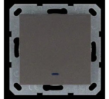 Jasmart G Мокко Выключатель 1-кл проходной с подсветкой 10A 250V~