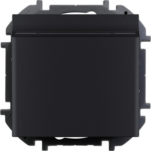 Legrand/Daccord INSPIRIA Антрацит Выключатель для гостиничных номеров