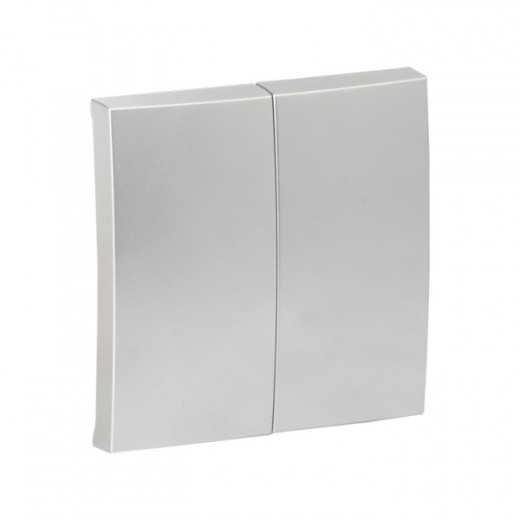 EKF PROxima Валенсия лицевая панель выключателя 2-кл. проходного 10А сталь