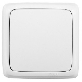 Hegel Альфа наруж Белый ВА10-164 Переключатель 1-клавишный с индикацией, с изол. пластиной