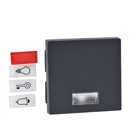 Schneider Electric Merten SM Антрацит Клавиша 1-ая с окошком, без линзы