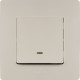 Legrand Etika Слоновая кость Выключатель 1-клавишный с подсветкой, 10А, Винтовые клеммы