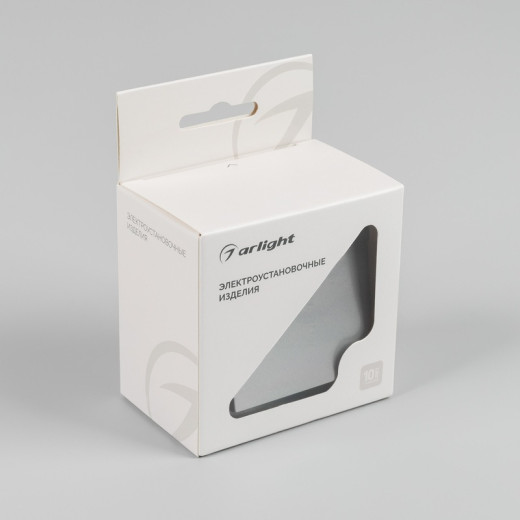 Arlight Механизм выключателя одноклавишный проходной SWT-MKP1-PL-GR-V (250V, 10A) (-)