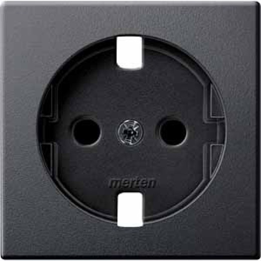 Schneider Electric Merten SM Антрацит Центральная плата для мех.розетки SCHUKO б/ус. Защиты