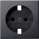 Schneider Electric Merten SM Антрацит Центральная плата для мех.розетки SCHUKO б/ус. Защиты