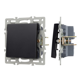 Arlight Механизм выключателя одноклавишный непроходной SWT-MK01-PL-BK (250V, 16A) (-)