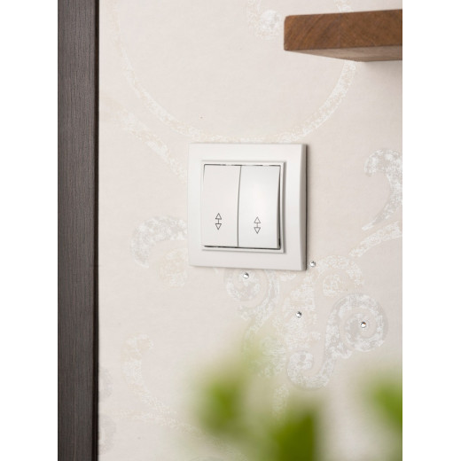 EKF Basic Минск Белый Выключатель проходной 2-кл, 10А, СП