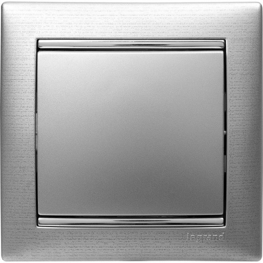 Legrand Valena Алюминий Выключатель 1-клавишный