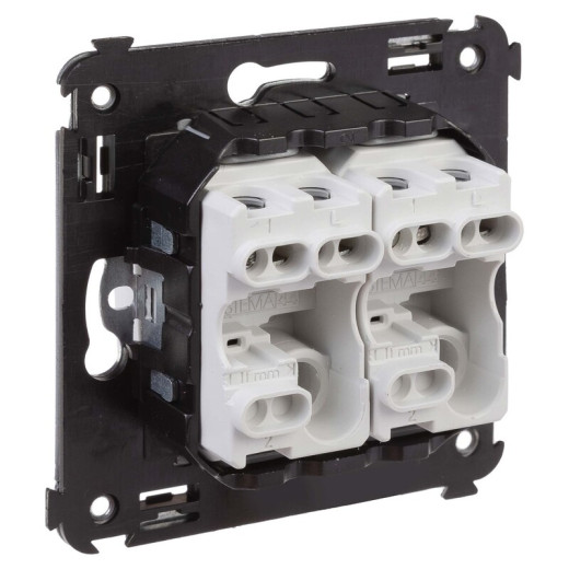 DKC Avanti Выключатель двухклавишный в стену, 