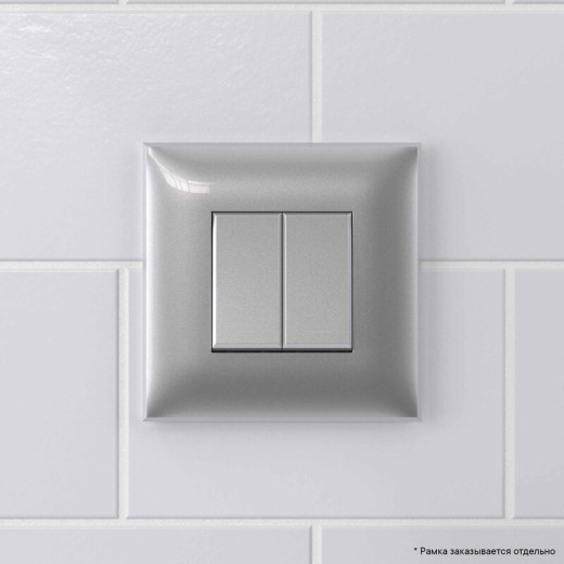 DKC Avanti Переключатель двухклавишный в стену, 