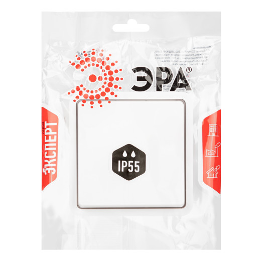 Переключатель ЭРА Эксперт 11-1523-01 IP55 10АХ-250В СУ белый