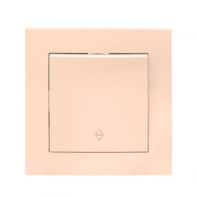 EKF PROxima Валенсия выключатель 1-кл. 10А кремовый проходной