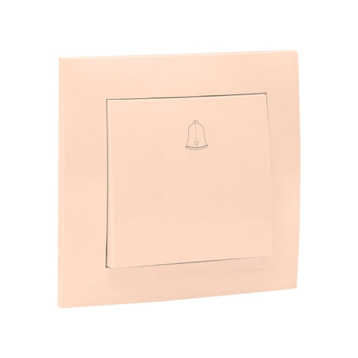 EKF PROxima Валенсия кнопка звонка 10А кремовая