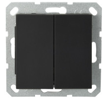 Jasmart G Черный матовый Выключатель 2-кл 10A 250V~