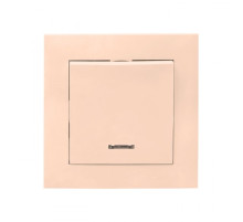 EKF PROxima Валенсия выключатель 1-кл. 10А кремовый с индикатором