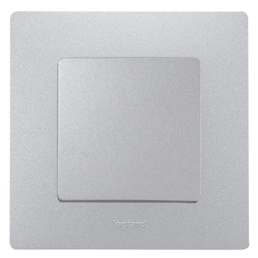 Legrand Etika Алюминий Выключатель 1-клавишный, автоматические клеммы, 10AX, 250 В