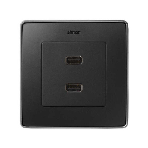 Simon 82 Detail Графит Накладка на механизм 7501090-039