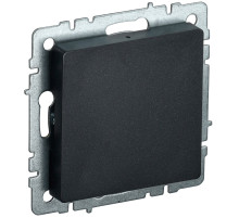 IEK BRITE BASE Черный Заглушка c суппортом МЗ10-БрЧ