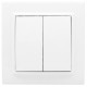 EKF Basic Минск Белый Выключатель проходной 2-кл, 10А, СП