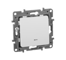 Legrand Etika Белый Выключатель 1-клавишный с подсветкой, 10А, Винтовые клеммы