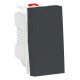 Schneider Electric Unica Modular Антрацит Выключатель 1-клавишный, кнопочный, сх. 1, 10A, 1 модуль