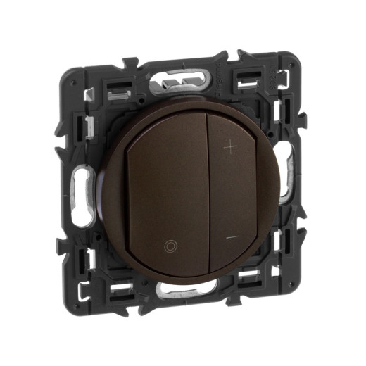 Legrand Celiane2 Графит Накладка светорегулятора нажимного (мех-м 67083,67082,67080)