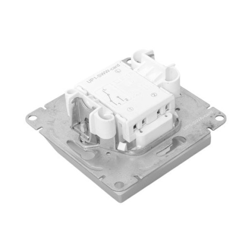 EKF Эпика Механизм выключателя, карточный, с подсветкой, алюминий