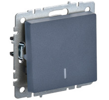 IEK BRITE BASE Маренго Выключ. 1-кл с индик. 10А ВС10-1-1-БрМ