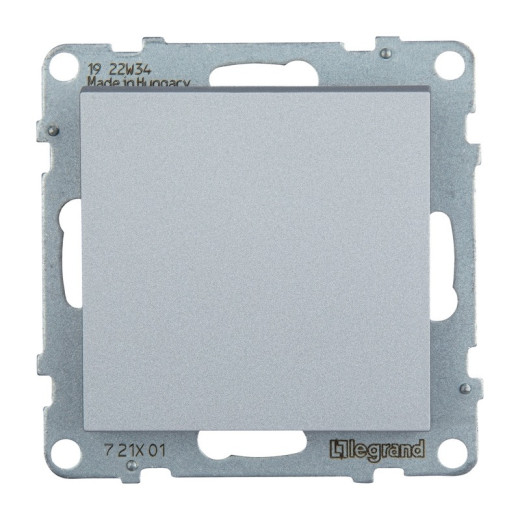 Legrand/Daccord SUNO Алюминий Выключатель 10АХ 250В. Безвинтовые зажимы.