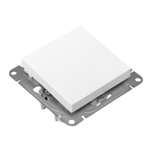 EKF Эпика Механизм выключателя, одноклавишный, проходной, белый