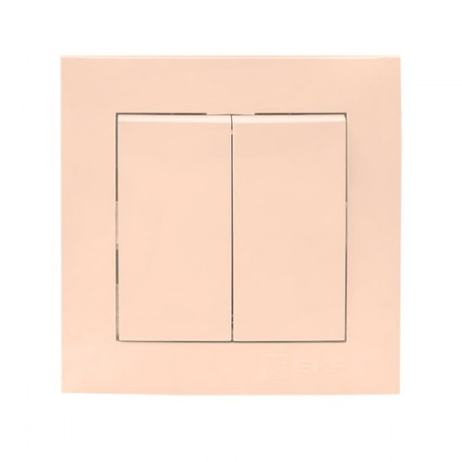 EKF PROxima Валенсия выключатель 2-кл. 10А кремовый