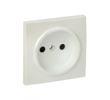 EKF PROxima Валенсия лицевая панель розетки 1-местной б/з 10 А жемчуг с защ. штор.