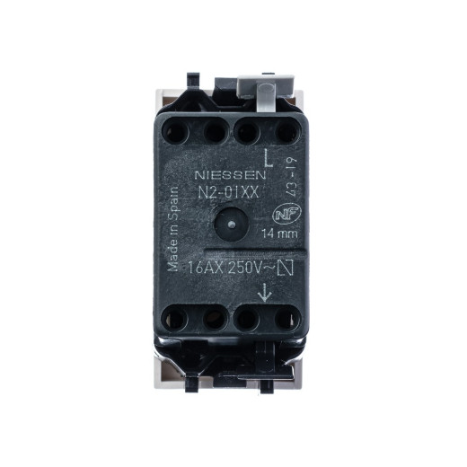 ABB NIE Zenit Бел Выключатель 1-клавишный 1 мод