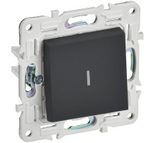 IEK SKANDY Графит Выключатель 1-клавишный проходной с индикацией 10А SK-V08G