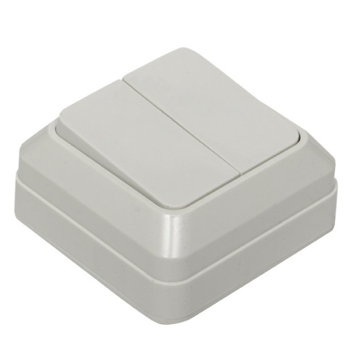 EKF PROxima Рим Выключатель 2-клавишный 10А белый