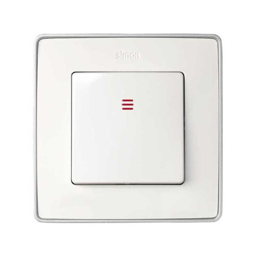 Simon 75 Мех Проходной выключатель с контрольной подсветкой (с 2-х мест, переключатель), 10А 250В, S82,82N,88