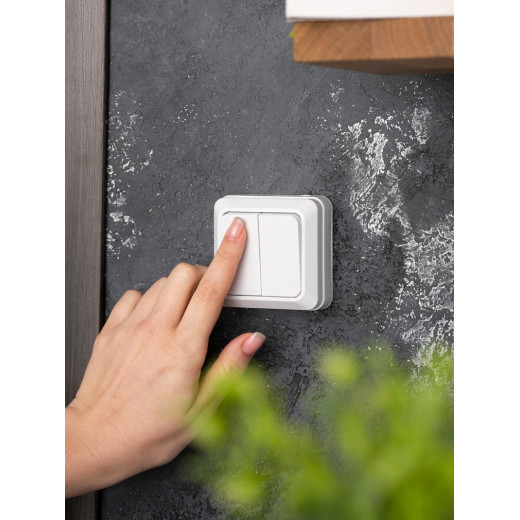 EKF PROxima Рим Выключатель 2-клавишный 10А белый