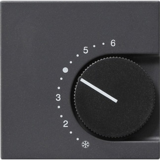 Gira S-55 Антрацит Накладка для регулятора температуры пола с поворотной ручкой