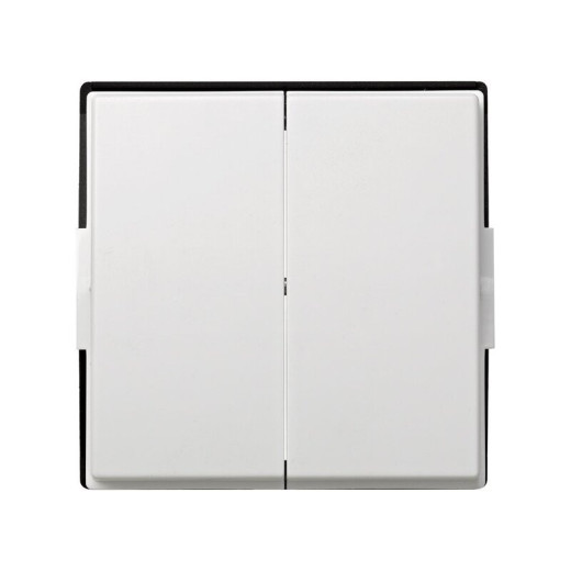 Simon 27 Scudo Белая Накладка на двухклавишный механизм