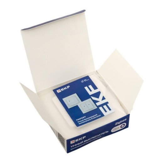 EKF Connect Умный беспроводной выключатель Стокгольм 1-кл белый Zigbee