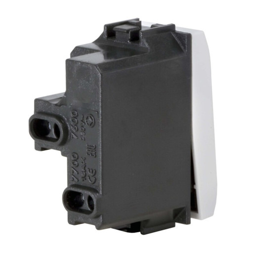 DKC Brava Выключатель, белый, 1мод.