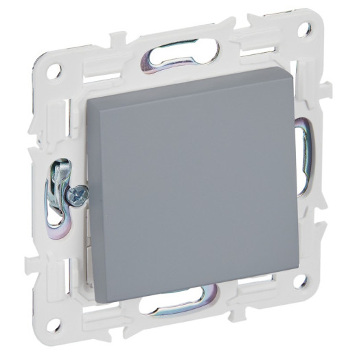 IEK SKANDY Серый Выключатель 1-клавишный перекрестный 10А SK-V03Gr