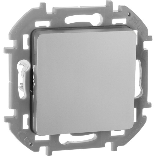 Legrand/Daccord INSPIRIA Алюминий Выключатель одноклавишный 10 AX - 250 В