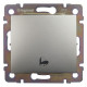 Legrand Valena Алюминий Выключатель кнопочный 1-клавишный с символом 