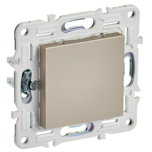 IEK SKANDY Шампань Заглушка с суппортом SK-C01Sh