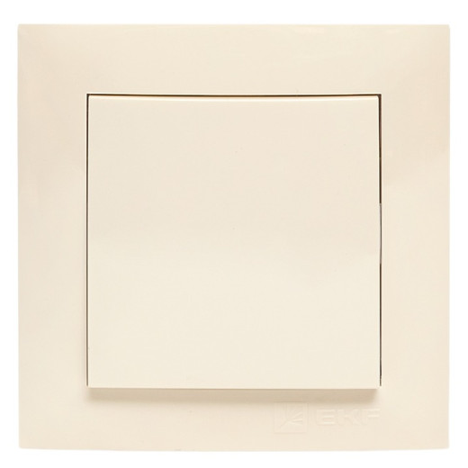 EKF Валенсия выключатель 1-кл. 10А кремовый перекрестный